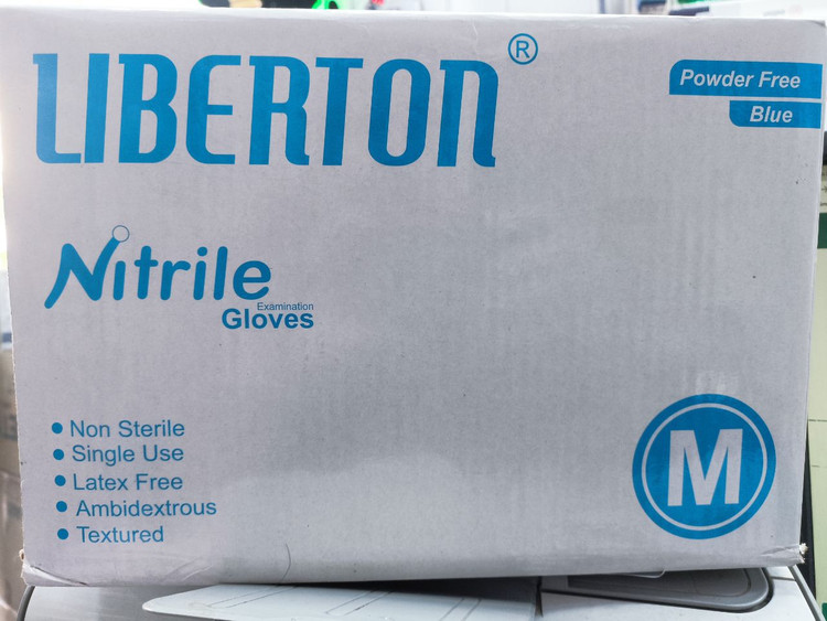 دستکش نیتریل آبی