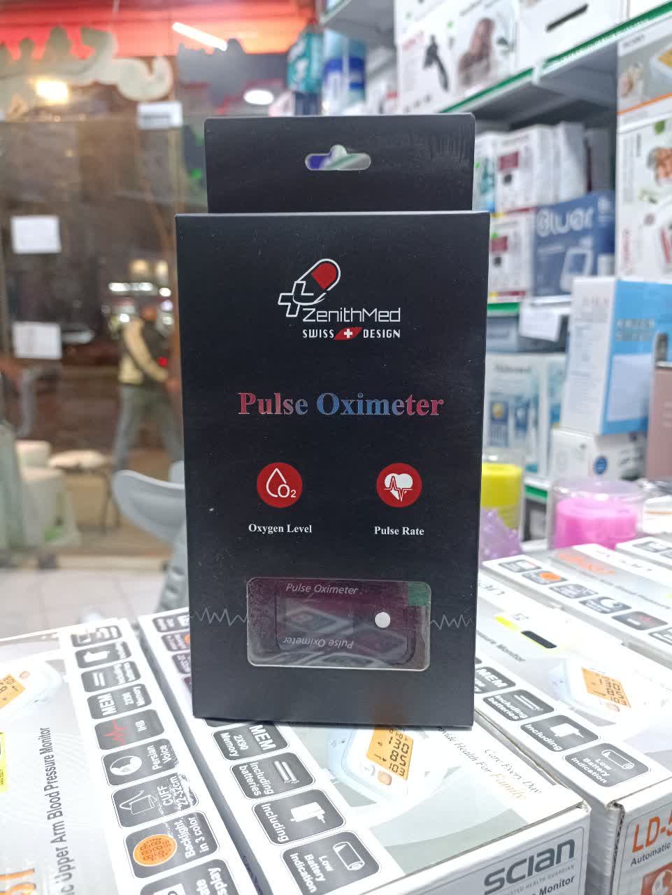 پالس اکسیمتر بلوتوث‌ دار زنیت‌مد BM1000C | سنجش اکسیژن خون و ضربان قلب با اپلیکیشن